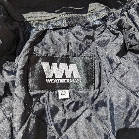 Vintage Mens Green Weatherman Jacket with  Zip Out Layer - Size 40 - Picture 7 of 11